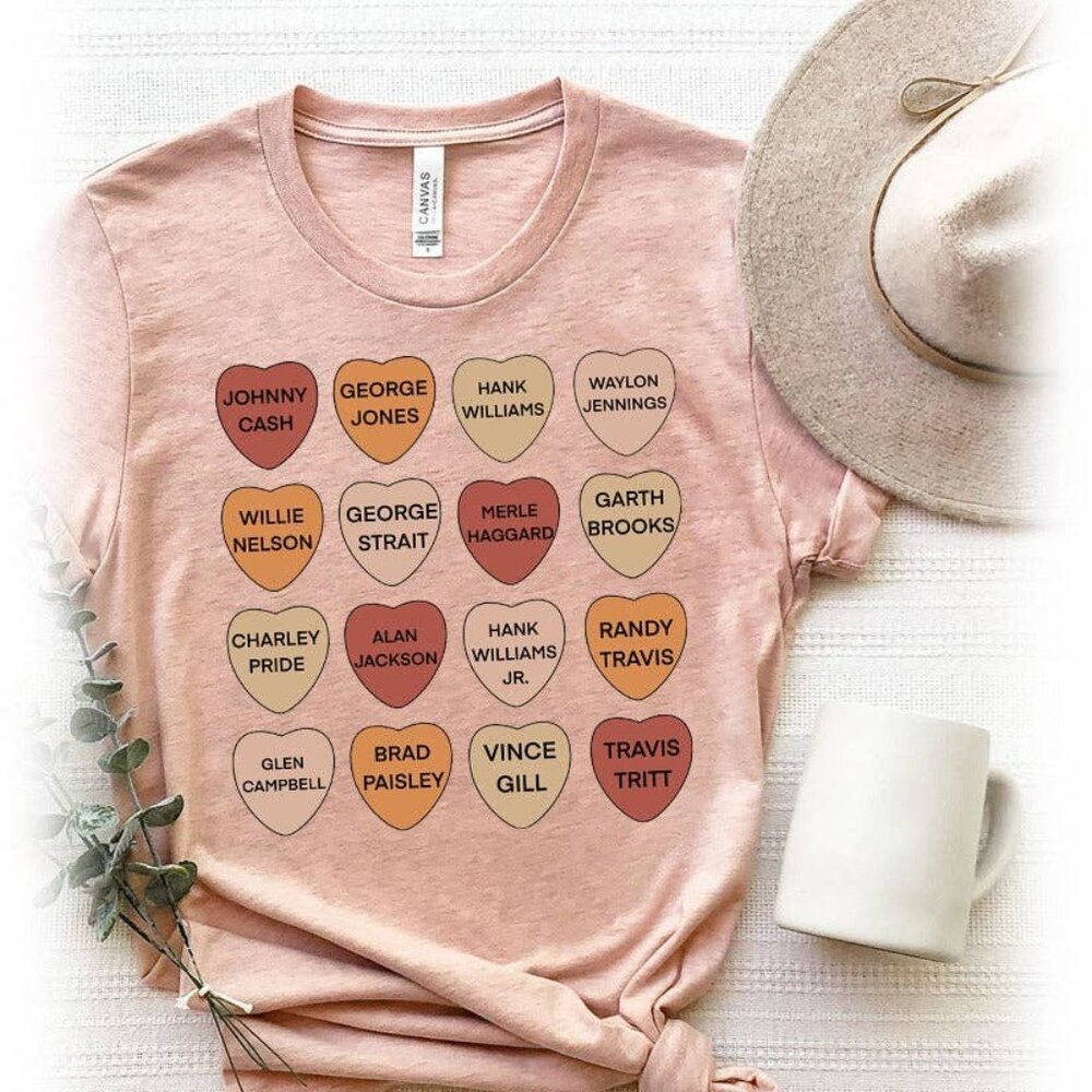 NWT Boutique Country Hearts Graphic Print T Shirt